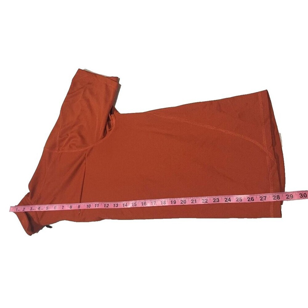 L.L. Bean Men's Large Quarter Zip Pullover Burnt Orange Chest Zip Pocket - Picture 6 of 6